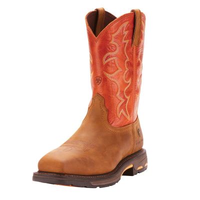 Ariat WorkHog - Werkschoenen Bruin / Oranje Heren - 30774-438